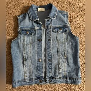 Girls Jean Crazy 8 Blue Denim Vest